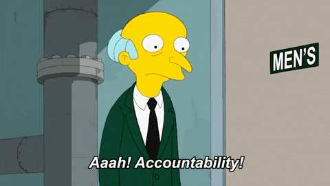 Mr.Burns being accountable